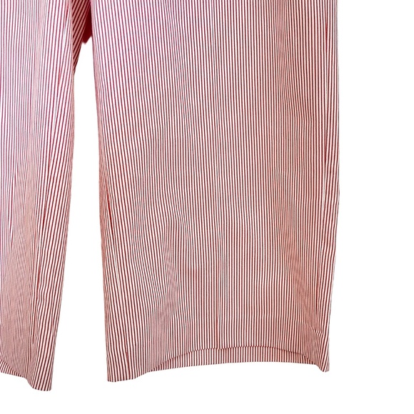 LOFT Wide Leg Crop Pant Pinstripe Side Zipper - Picture 7 of 16